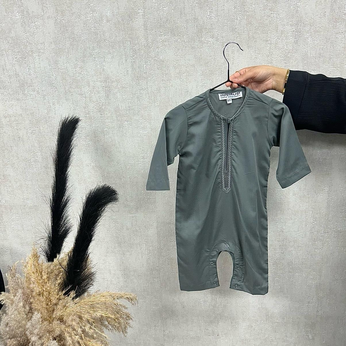 Baby Emirati Style Cotton Romper Thobes