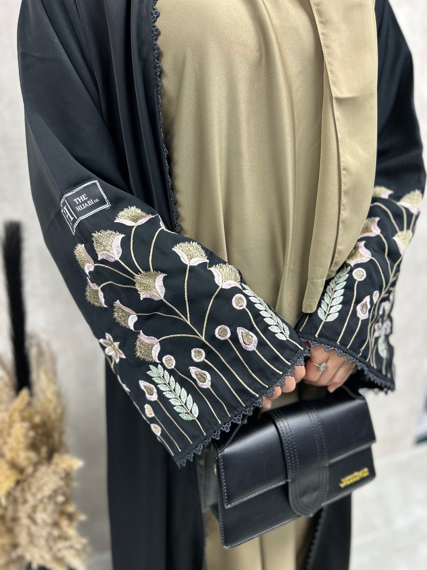 Embroidered Sleeve Abaya