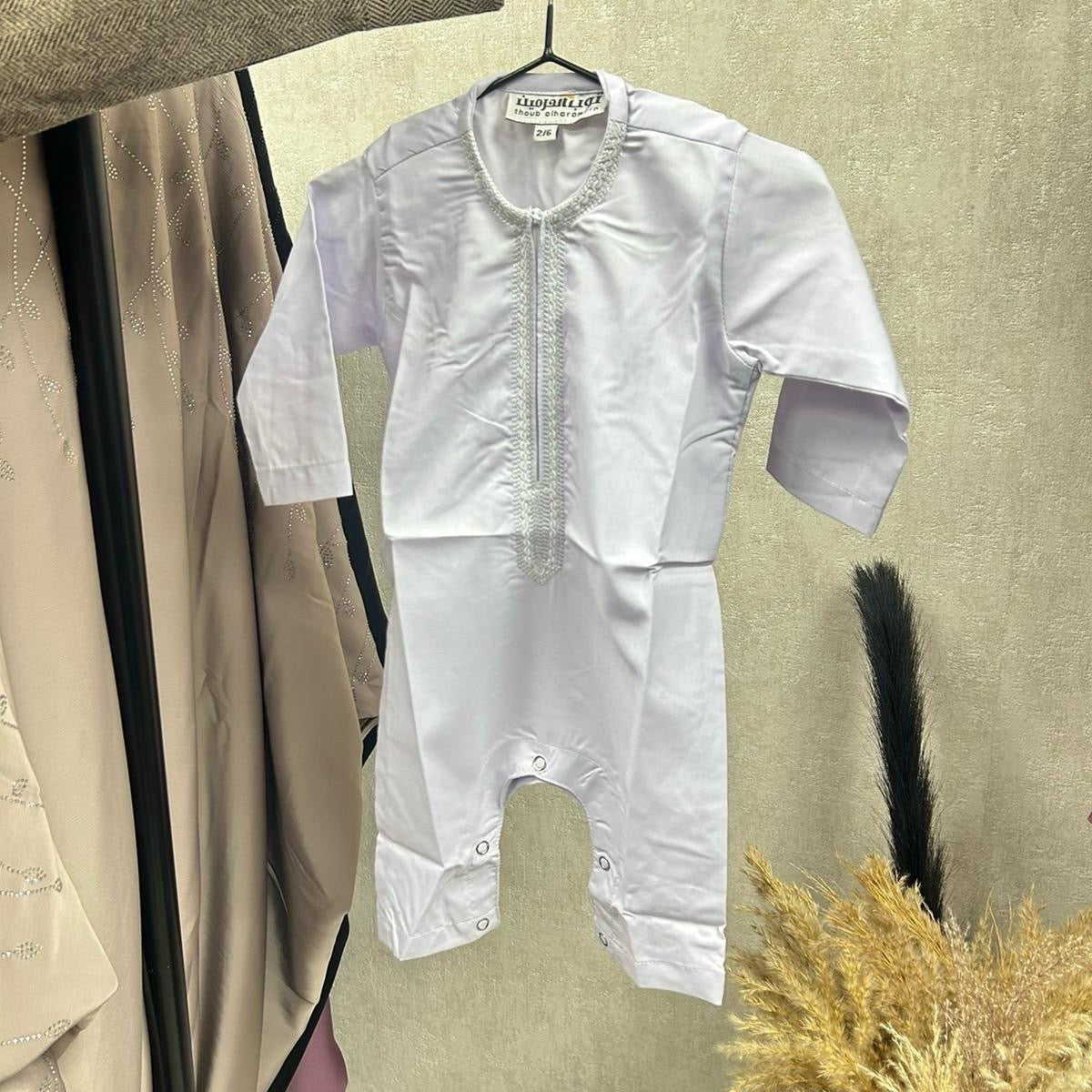Baby Emirati Style Cotton Romper Thobes
