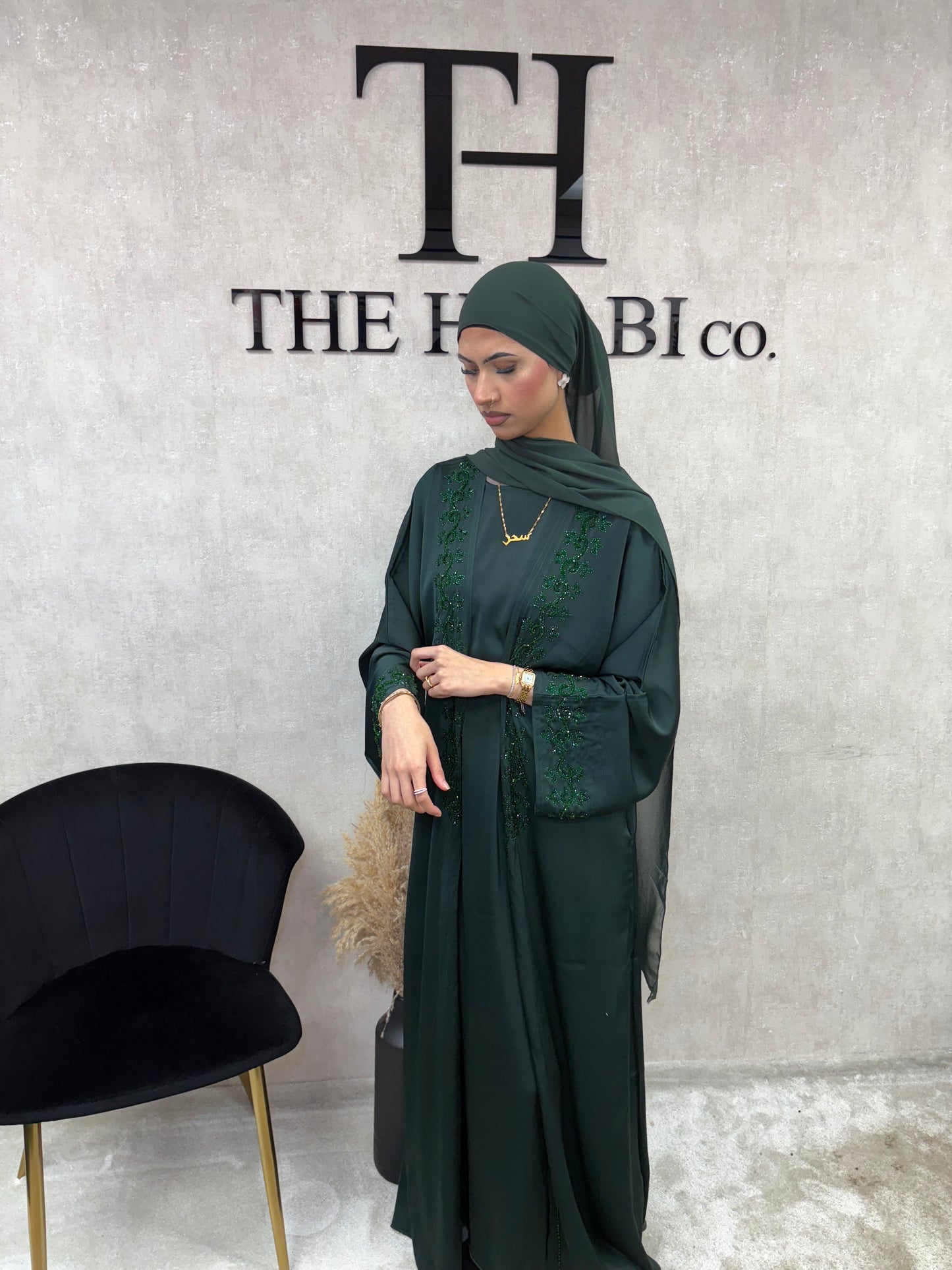 Amara Abaya - Emerald
