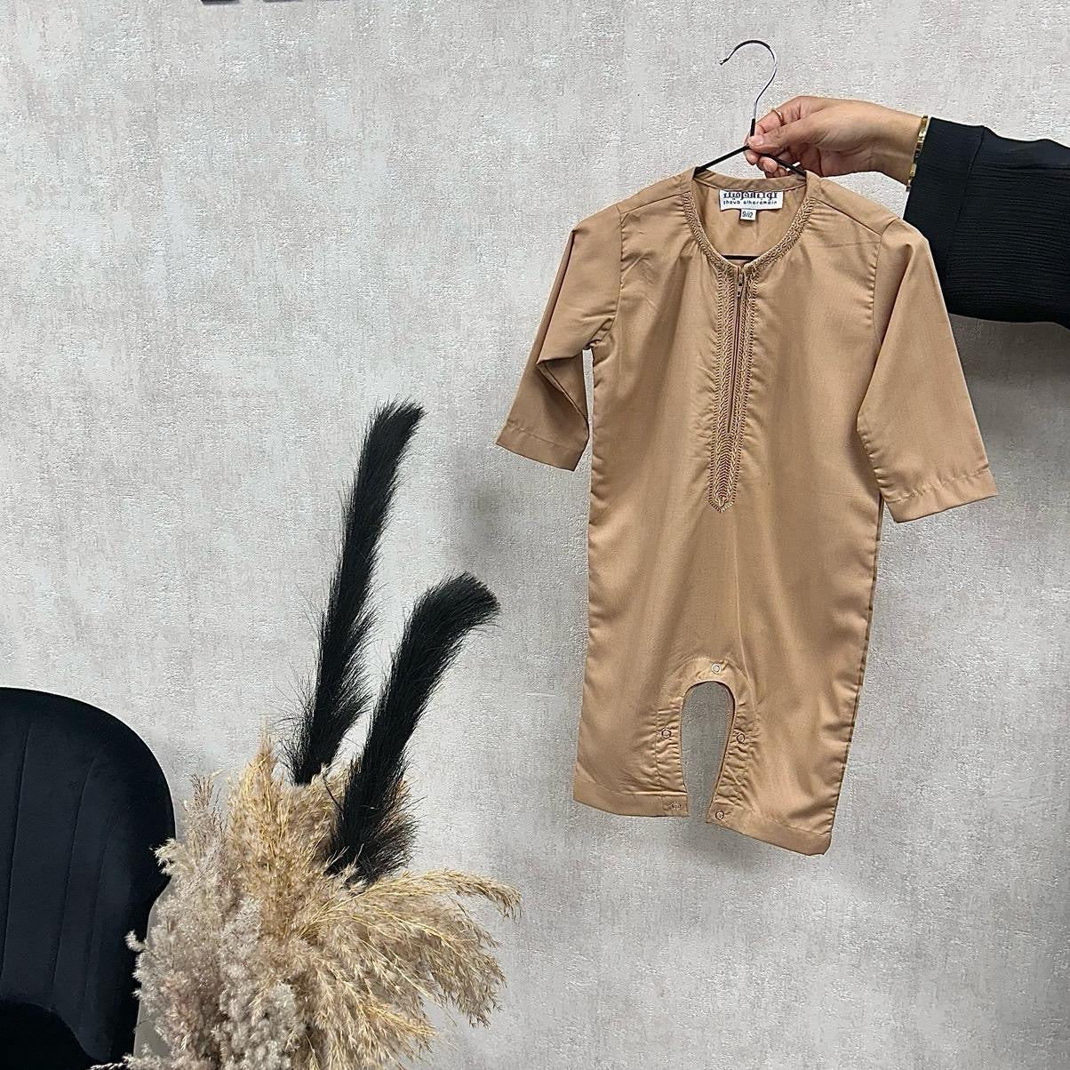 Baby Emirati Style Cotton Romper Thobes