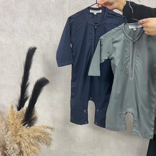 Baby Emirati Style Cotton Romper Thobes