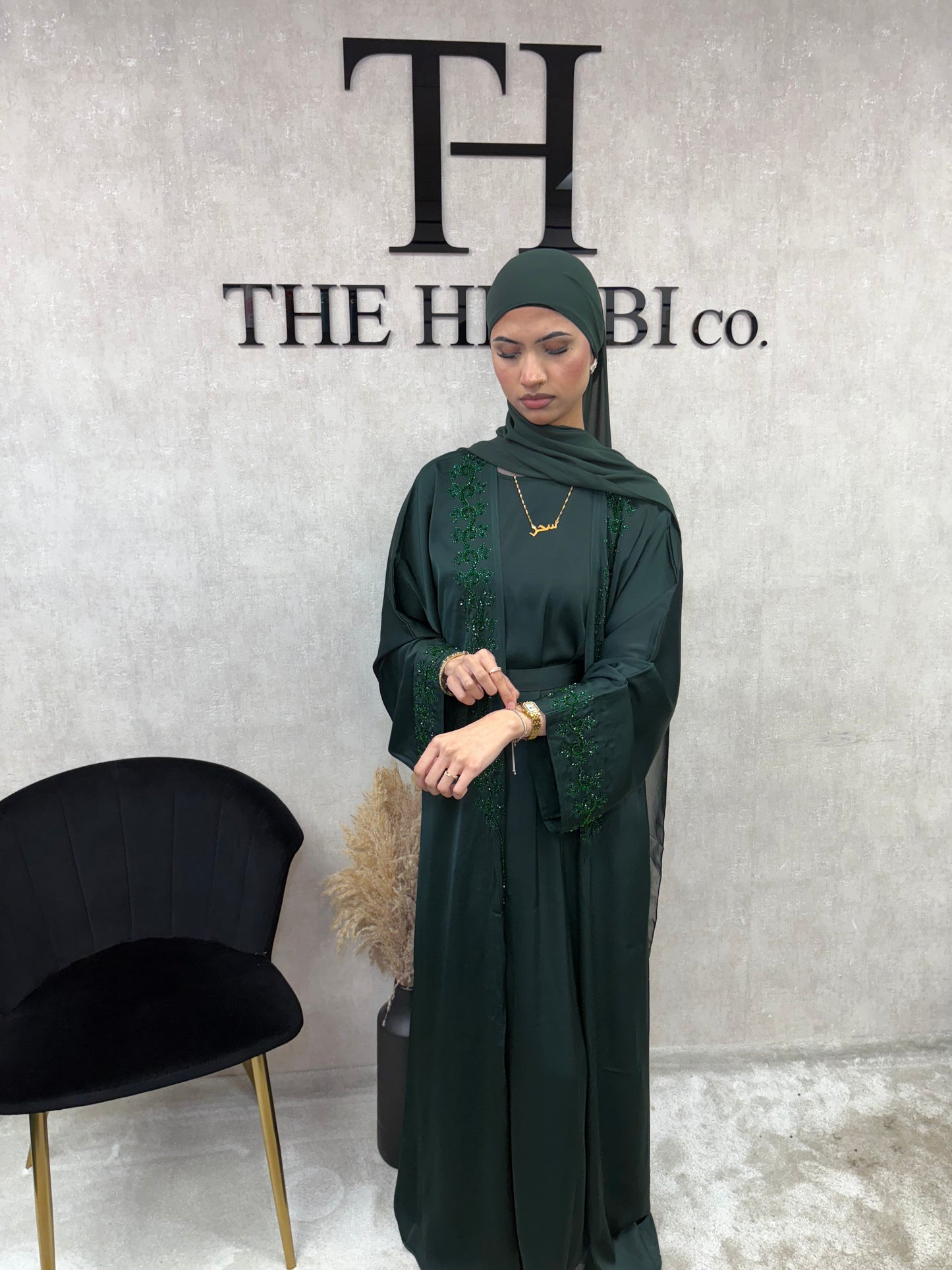 Amara Abaya - Emerald