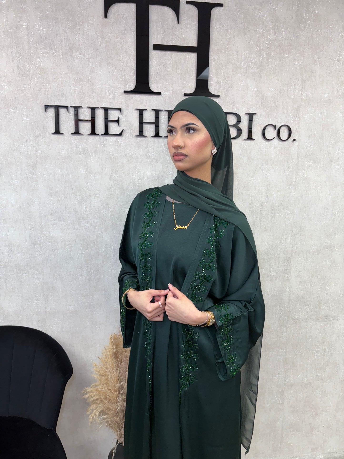 Amara Abaya - Emerald