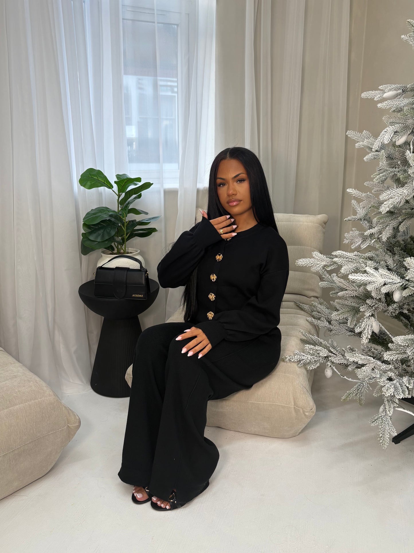 Réin Cuffed Detailed Cardigan