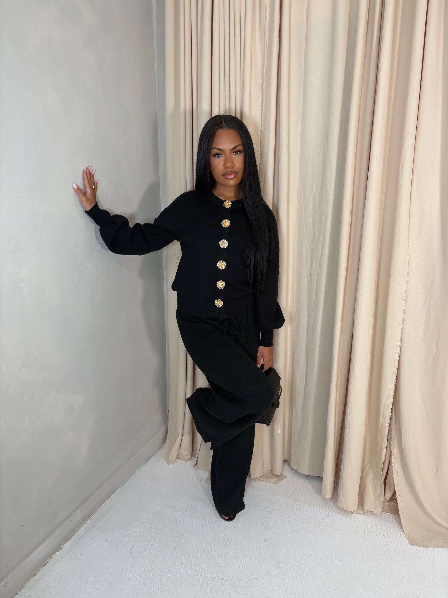 Réin Cuffed Detailed Cardigan