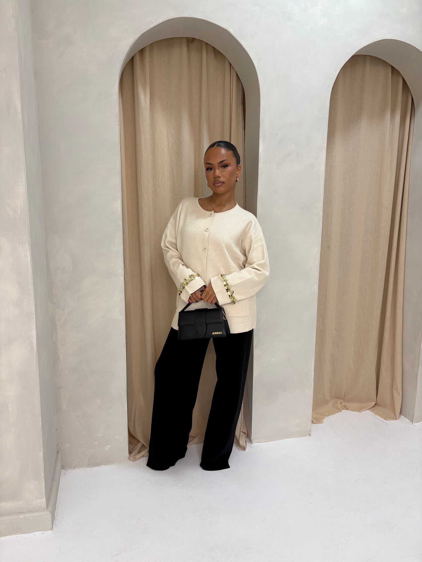 Réin Sequin Detailed Cardigan