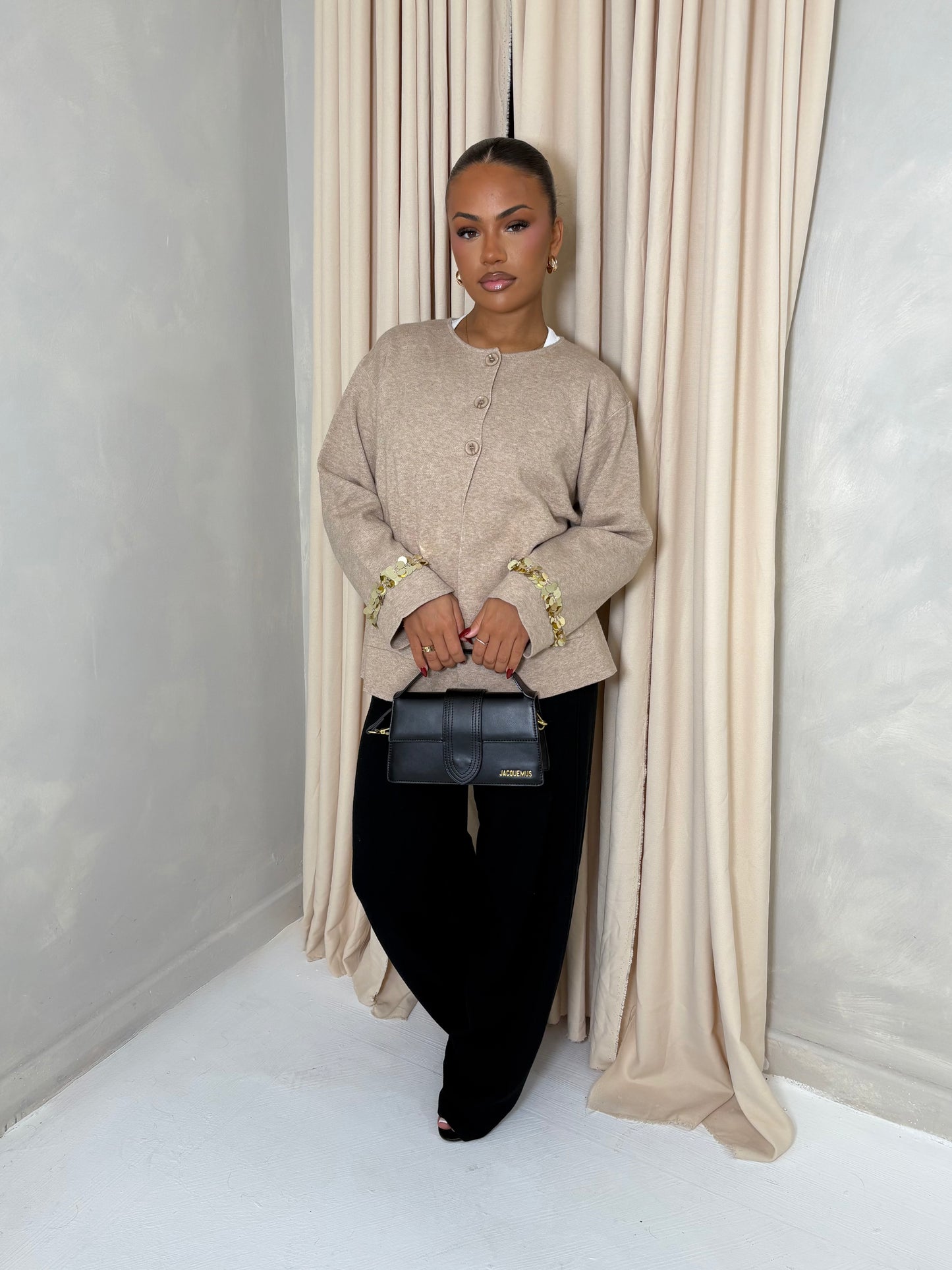 Réin Sequin Detailed Cardigan