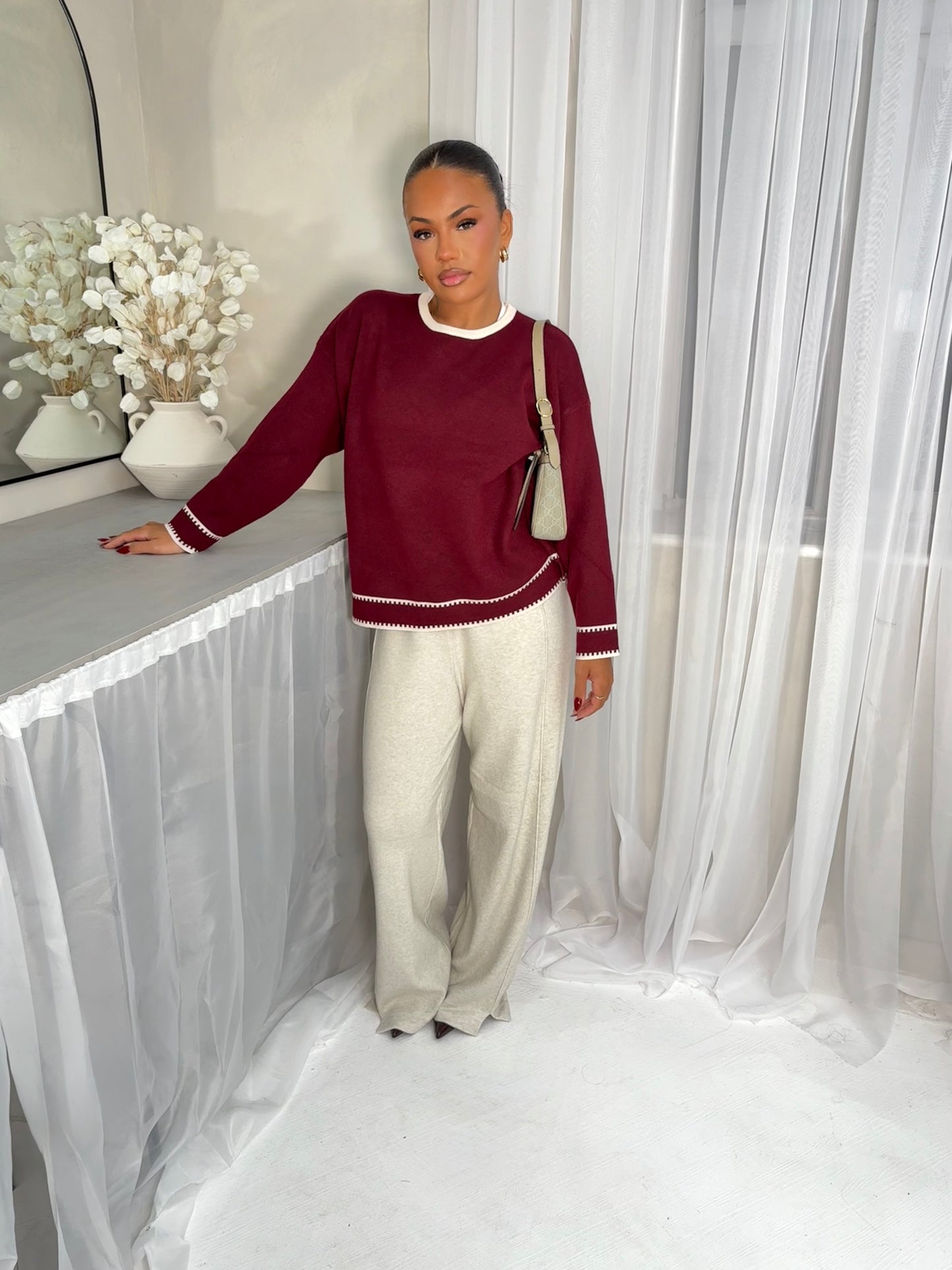 Réin Contrast Knit Sweater