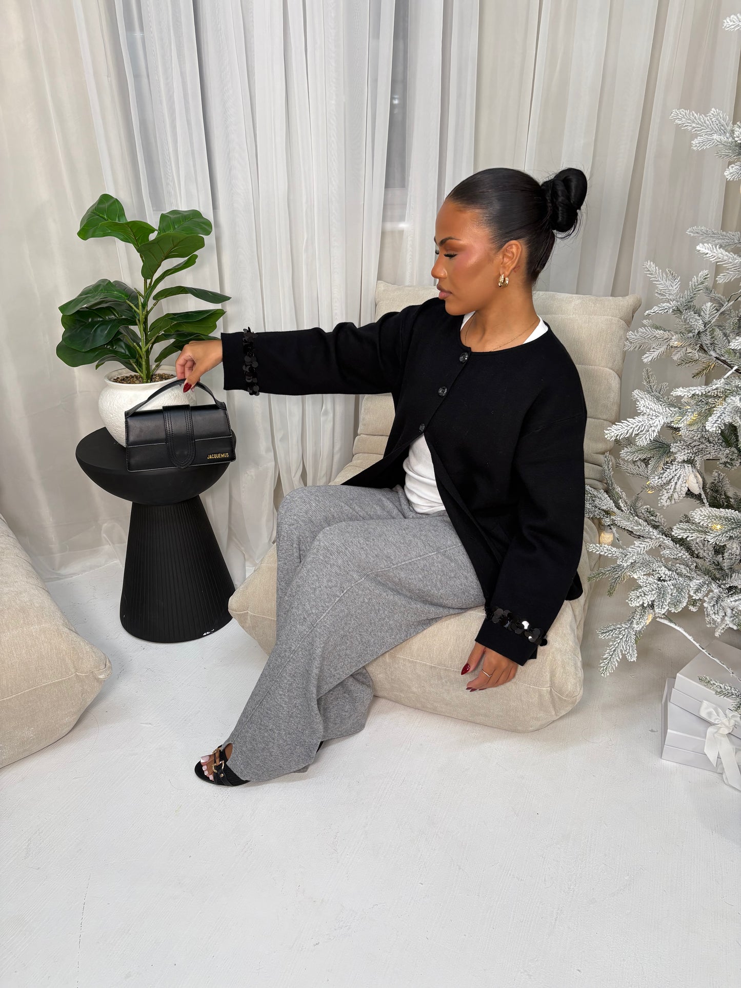 Réin Sequin Detailed Cardigan